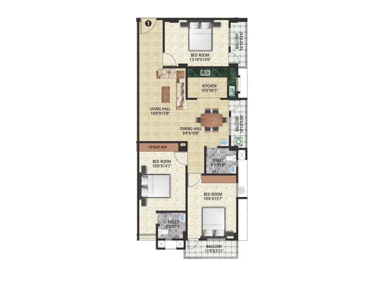 Tribhuvan Hari Enclave Floor plan